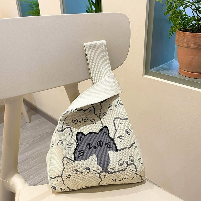 High - quality hand - held knitted bag (20cm * 36cm)