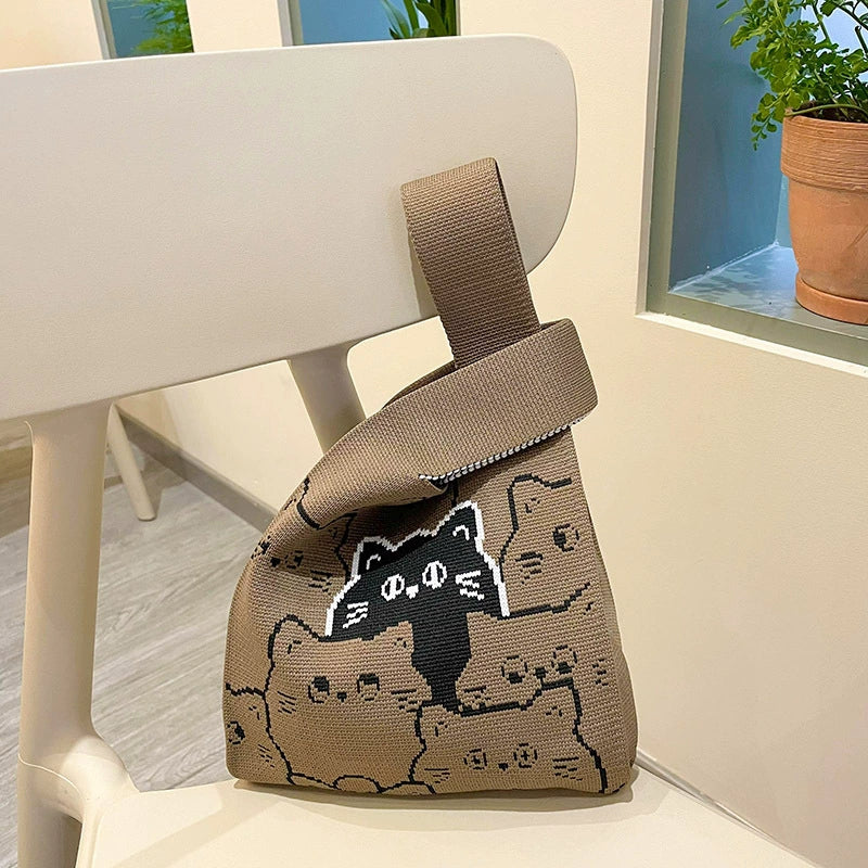 High - quality hand - held knitted bag (20cm * 36cm)