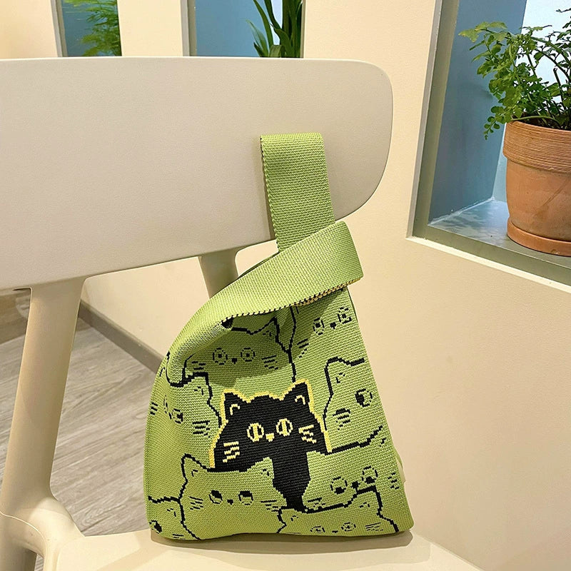High - quality hand - held knitted bag (20cm * 36cm)