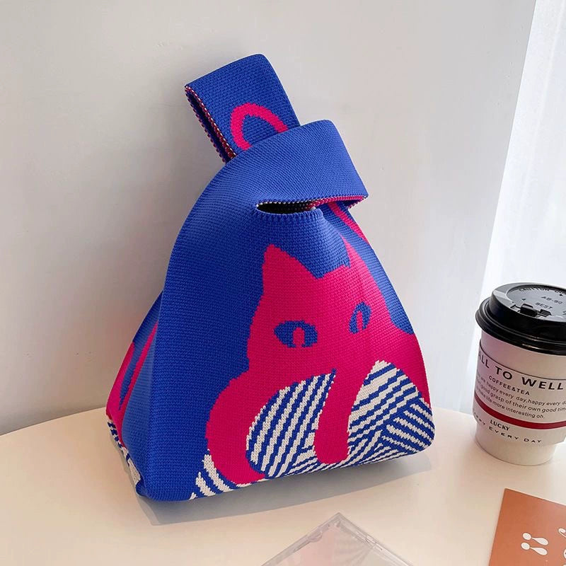 High - quality hand - held knitted bag (20cm * 36cm)