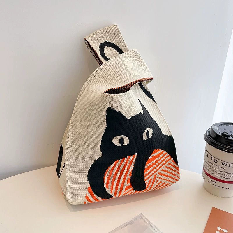High - quality hand - held knitted bag (20cm * 36cm)
