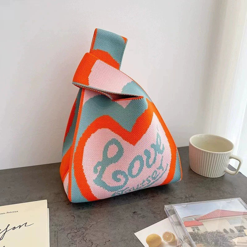 High - quality hand - held knitted bag (20cm * 36cm)