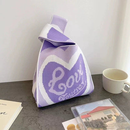 High - quality hand - held knitted bag (20cm * 36cm)